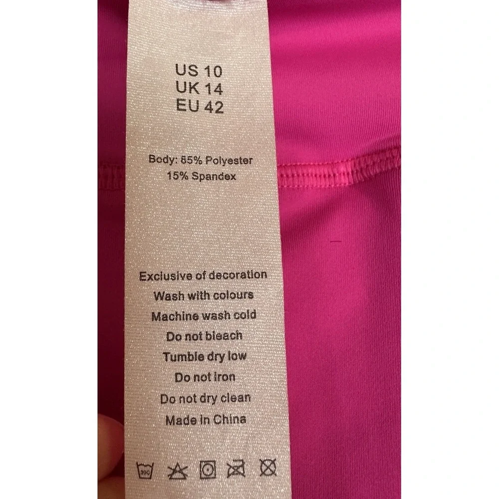 Unbranded Pink Pickleball Tennis Golf Athleisure skort skirt pockets sz 10 GUC‎